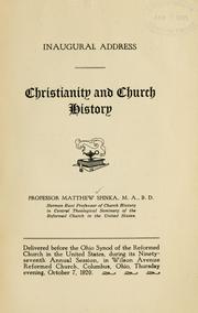 Front cover of Christianity and church history by Matthew Spinka