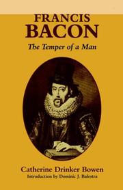 Cover of Francis Bacon by Catherine Drinker Bowen