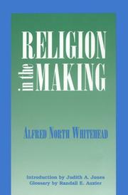 Front cover of Religion in the Making by Alfred North Whitehead
