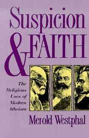 Front cover of Suspicion and faith by Merold Westphal