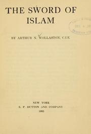 Front cover of The sword of Islam by Wollaston, Arthur Naylor Sir