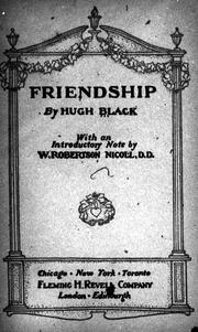 Cover of Friendship by Hugh Black