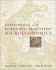 Cover of Experiments with economic principles by Theodore C. Bergstrom