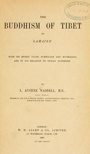 Cover of The Buddhism of Tibet, or Lamaism by L. A. Waddell