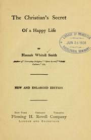 Cover of The Christian's Secret of a Happy Life by Hannah Whitall Smith