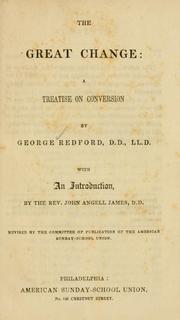 Cover of The great change by George Redford
