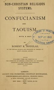 Front cover of Confucianism and Taouism by Douglas, Robert Kennaway Sir