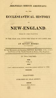 Front cover of Magnalia Christi Americana by Cotton Mather
