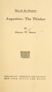 Cover of Augustine by George W. Osmun
