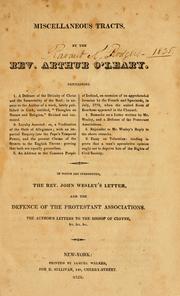 Cover of Miscellaneous tracts by Arthur O'Leary