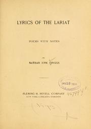 Front cover of Lyrics of the lariat by Nathan Kirk Griggs