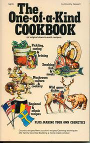 Front cover of The one-of-a-kind cookbook by Dorothy Gessert