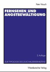 Cover of Fernsehen und Angstbewältigung by Peter Vitouch