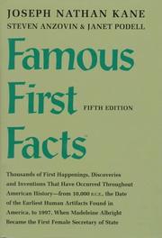 Cover of Famous First Facts by Joseph Nathan Kane