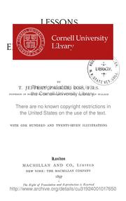 Front cover of Lessons in Elementary Biology by Thomas Jeffery Parker
