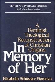 Front cover of In memory of her by Elisabeth Schüssler Fiorenza
