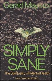 Cover of Simply sane by Gerald G. May