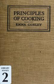 Front cover of Principles of cooking by Emma Conley