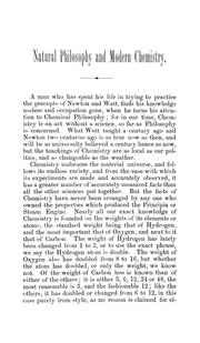 Front cover of Natural philosophy and modern chemistry .. by William Coutie