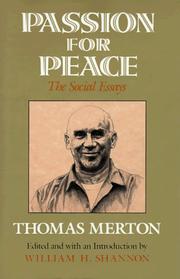 Cover of Passion for peace by Thomas Merton