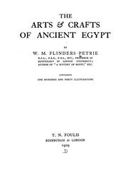 Cover of The Arts & Crafts of Ancient Egypt by W. M. Flinders Petrie