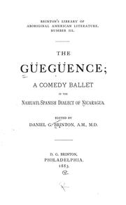 Cover of The Gueguence by Daniel Garrison Brinton