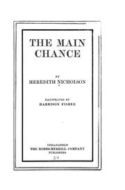 Cover of The main chance by Meredith Nicholson