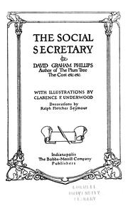 Front cover of The social secretary by David Graham Phillips