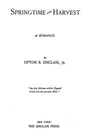 Cover of Springtime and harvest by Upton Sinclair