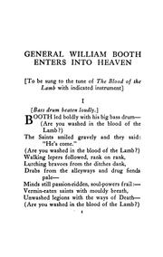 Cover of General William Booth enters into heaven, and other poems by Vachel Lindsay