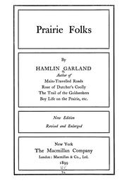 Cover of Prairie folks by Hamlin Garland
