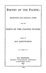 Front cover of Poetry of the Pacific ; selections and original poems from the poets of the Pacific states by Newman Mrs.
