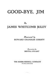 Cover of Good Bye, Jim by James Whitcomb Riley