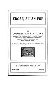 Cover of Edgar Allan Poe by John A. Joyce