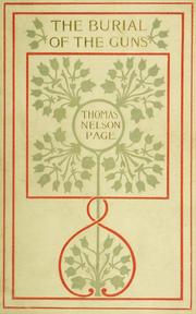 Front cover of The burial of the guns by Thomas Nelson Page