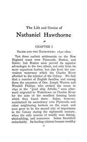 Cover of The life and genius of Nathaniel Hawthorne by Frank Preston Stearns