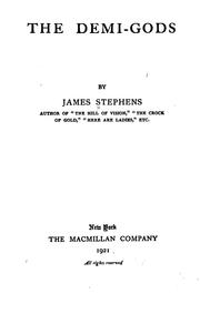 Cover of The demi-gods by James Stephens