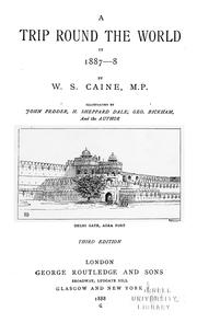 Front cover of A trip round the world in 1887-8 by W. S. Caine