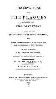 Front cover of Observations upon the plagues inflicted upon the Egyptians by Jacob Bryant