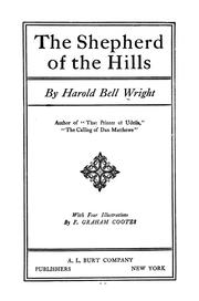 Front cover of The shepherd of the hills by Harold Bell Wright