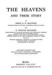 Front cover of The heavens and their story by Annie S. D. Maunder