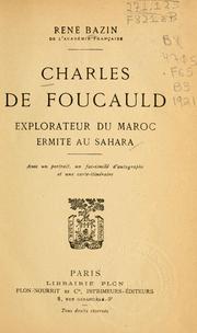 Cover of Charles de Foucauld by René Bazin