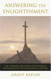 Cover of Answering the Enlightenment by Grant Kaplan