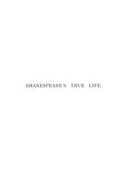 Cover of Shakespeare's true life by Walter, James.