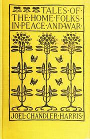 Front cover of Tales of the home folks in peace and war by Joel Chandler Harris