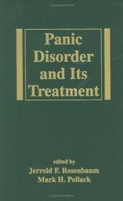 Front cover of Panic disorder and its treatment by J. F. Rosenbaum