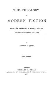 Front cover of The theology of modern fiction by Selby, Thomas G.