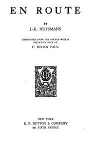 Cover of En route by Joris-Karl Huysmans