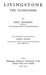 Cover of Livingstone, the pathfinder by Basil Joseph Mathews