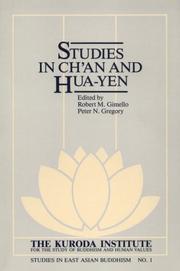 Front cover of Studies in Chʻan and Hua-yen by Peter N. Gregory